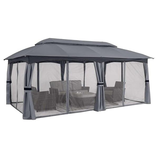 Abccanopy 10ft x 20ft Outdoor Gazebo With Mosquito Netting