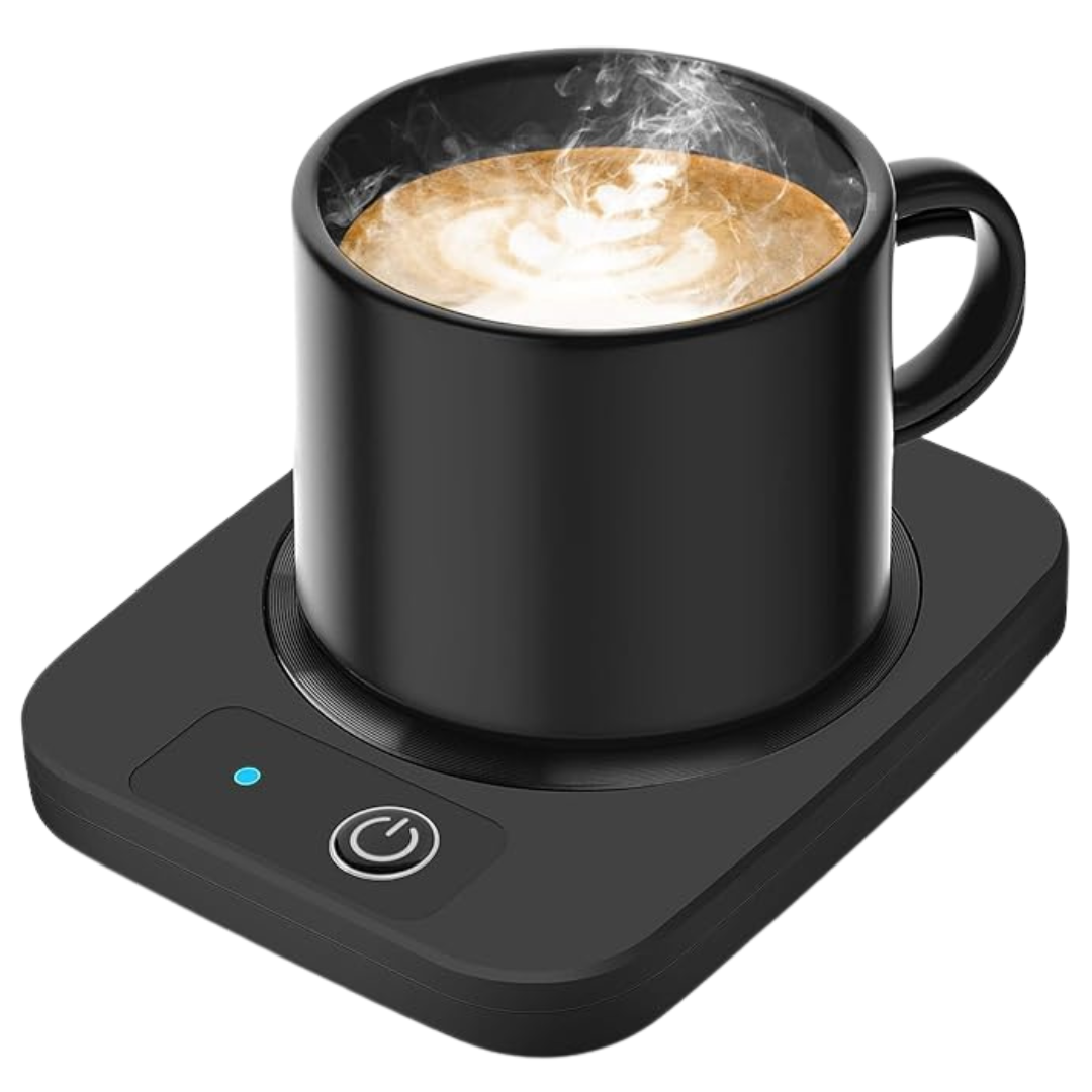 Electric Coffee Mug Warmer With Aluminum Metal Panel