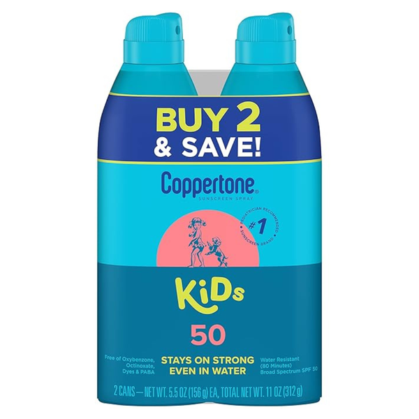 2-Pack 5.5 Oz KIDS SPF 50 Sunscreen Continuous Spray
