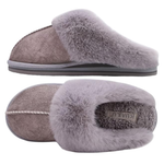 Women's Christmas Fluff Dual Memory Foam Slippers
