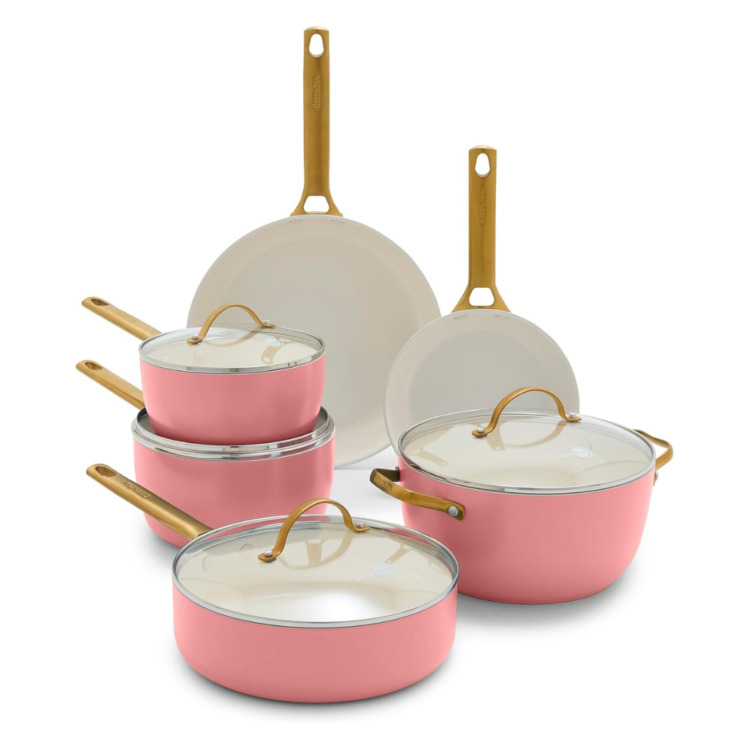10-Piece GreenPan Hard Anodized Ceramic Nonstick Cookware Set
