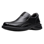Clarks Men's Gessler Step Loafers (Black Leather)