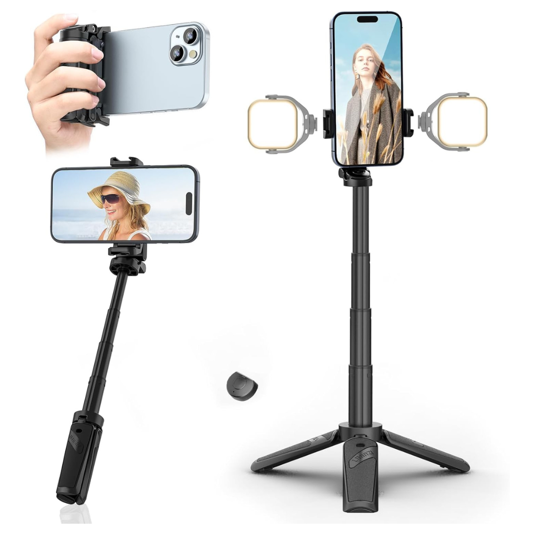 ULANZI JJ02 Mini Phone Tripod 3 In 1 Selfie Stick With Remote