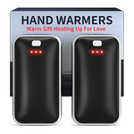 2-Pack Lerat Rechargeable Portable Electric Hand Warmers (Black)