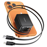 iVANKY 45W Retractable 4-in-1 USB-C Wall Charger With Dual Cables