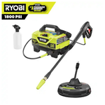 Ryobi 1800 PSI 1.2 GPM Cold Water Electric Pressure Washer (RY141802)