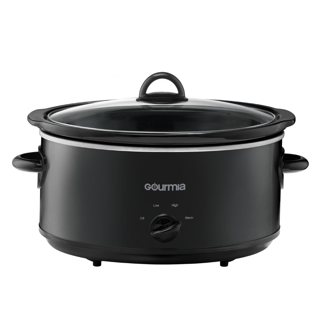 Gourmia 6-Quart Slow Cooker With 3 Heat Settings