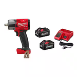 Milwaukee M18 FUEL 18V Brushless 1/2" Impact Wrench W/ 2x 6Ah Batteries & Charger