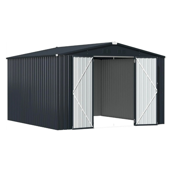 Aecojoy 12ft x 10ft Outdoor Storage Sheds With Lockable Door