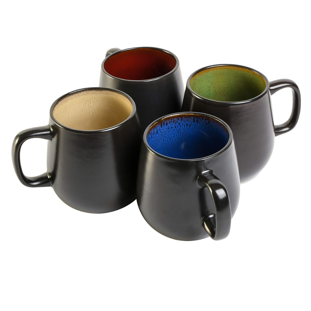4-Count 21oz Gibson Elite Soho Cafe Mugs (Multicolor)