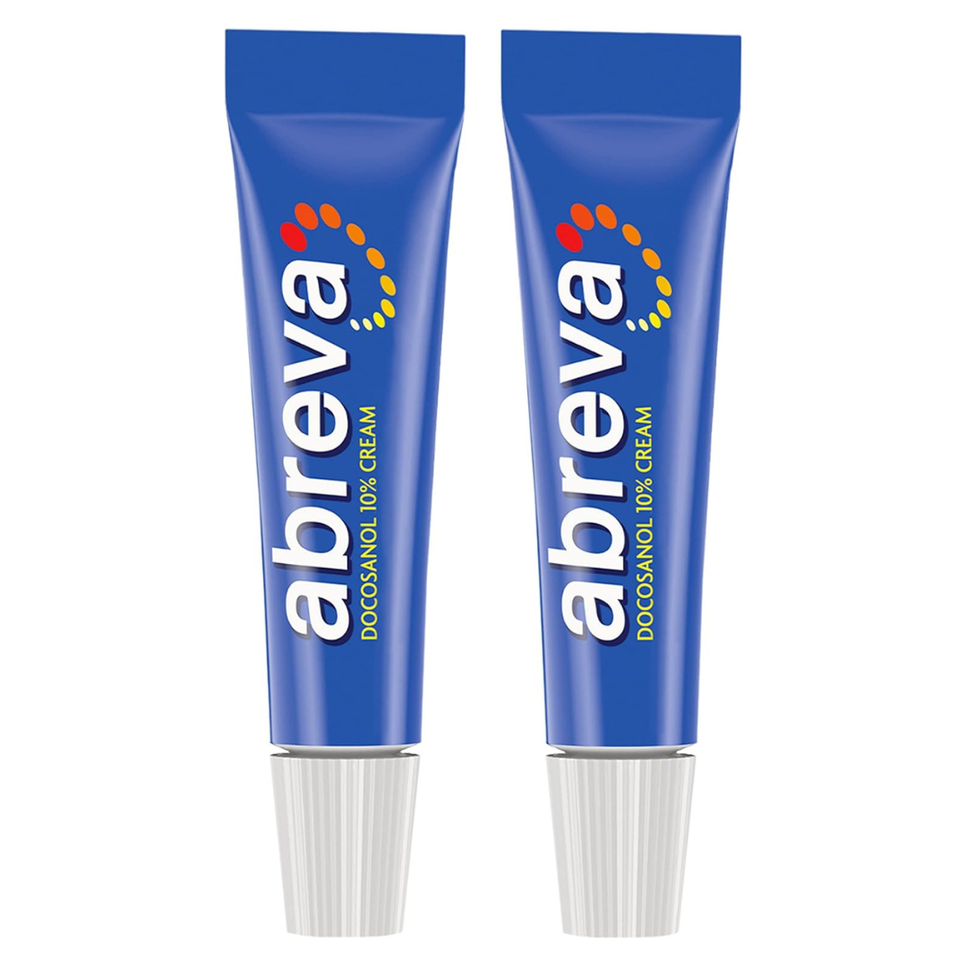 2-Count 0.07oz Abreva Docosanol 10% Cream Cold Sore Treatment