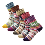 5-Pairs Morecoo Women's Crew Socks