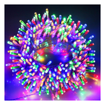 66FT 200-LED Multicolor Christmas String Lights With Clear Wire