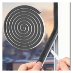 20-Feet Brush Weather Stripping Door Seal Strip W/ Self-Adhesive (Grey)