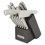 15-Piece Farberware Edgekeeper Cutlery Set w/ Sharpener (Charcoal)