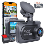 ROVE R2-4K 2160P/FHD 3" IPS Front and Rear Dual Dash Camera