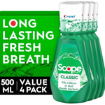 4-Count 500 ML Crest Scope Classic Mouthwash (Original Formula)