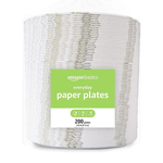 200-Count Amazon Basics 8 5/8" Disposable Everyday Paper Plates
