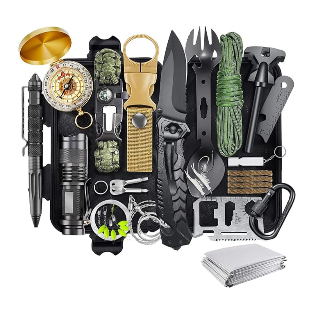 30-in-1 LAUFARY Survival Kit with Camping Accessories