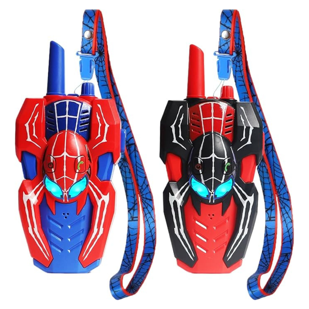 2-Pack Spider Long Range Two Way Radio Walkie Talkies for Kids