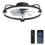 20" Low Profile Ceiling Fan With LED Light & Remote Control