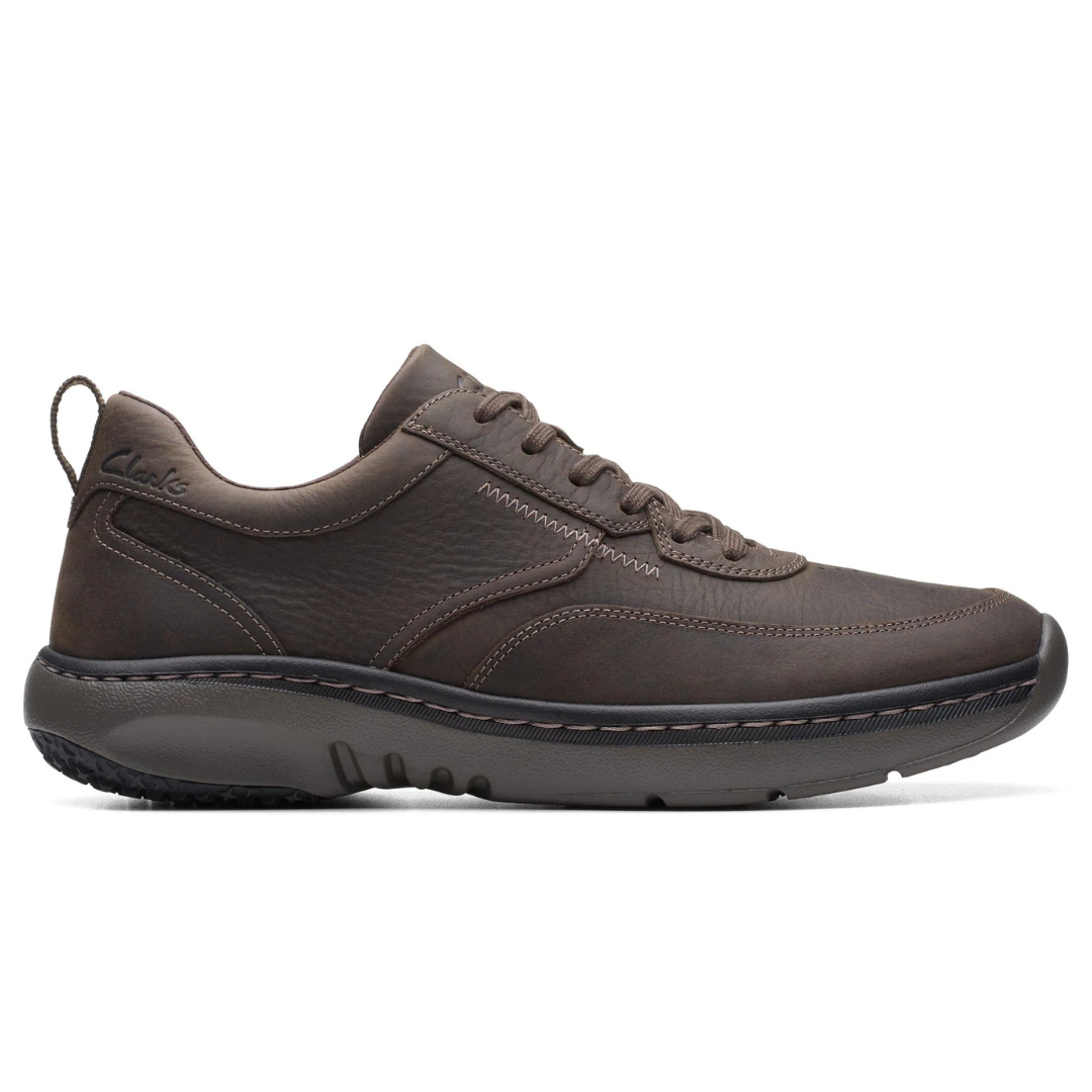 Clarks Men's ClarksPro Lace Shoes In Dark Brown Tumbled Leather