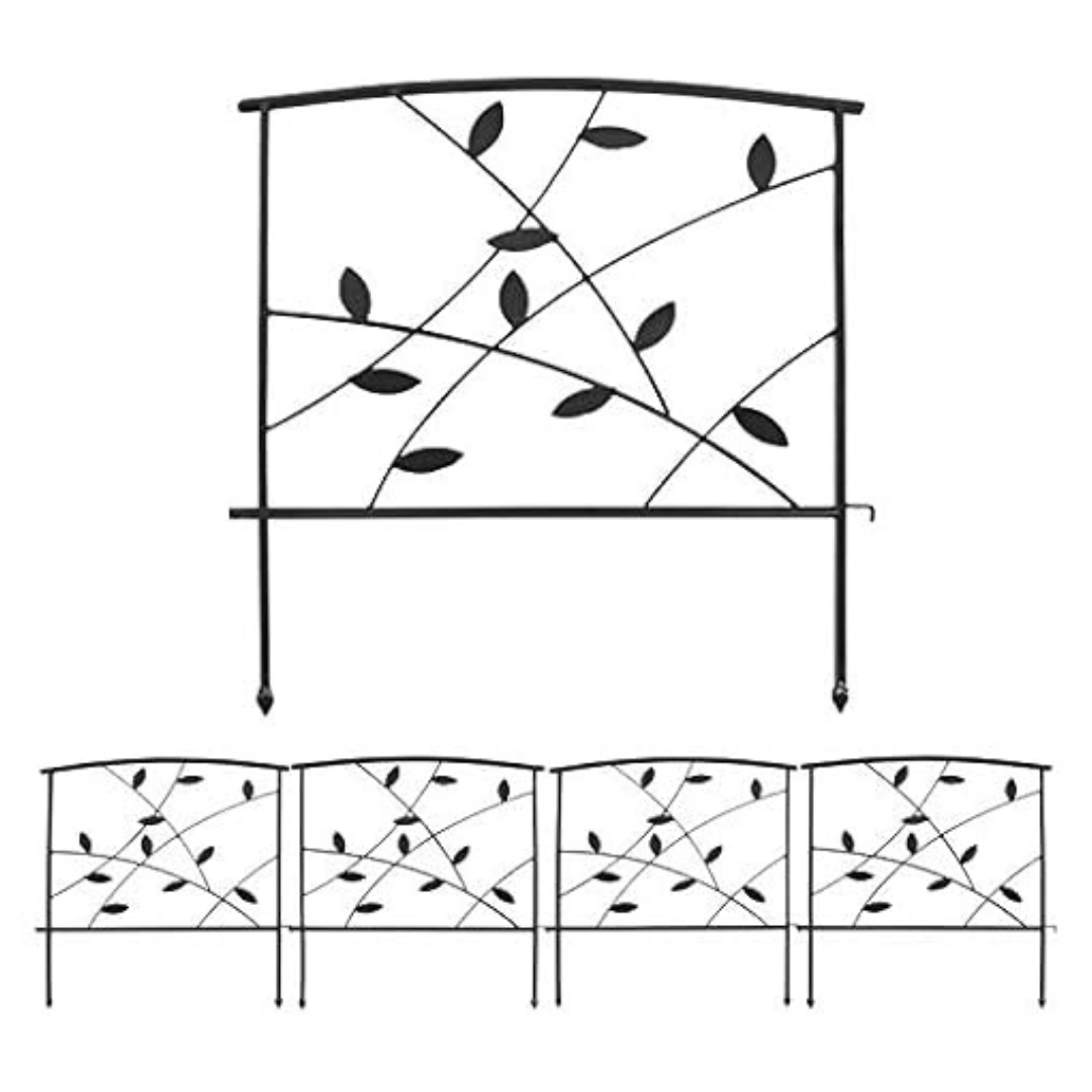 5-Piece Sunnydaze 10ft Garden Decorative Fence Panels