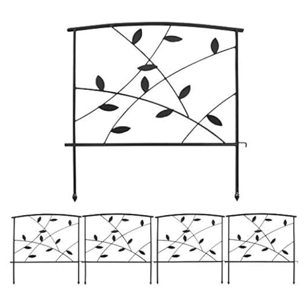 5-Piece Sunnydaze 10ft Garden Decorative Fence Panels