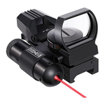 Pinty Reflex Sight 4 Reticle Red/Green Dot With Laser