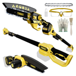 2-in-1 Cordless Pole Saw & Mini Chainsaw With 9ft Telescopic Pole