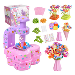 Fabric Flower Bouquets Toys With DIY Diamond Sticker