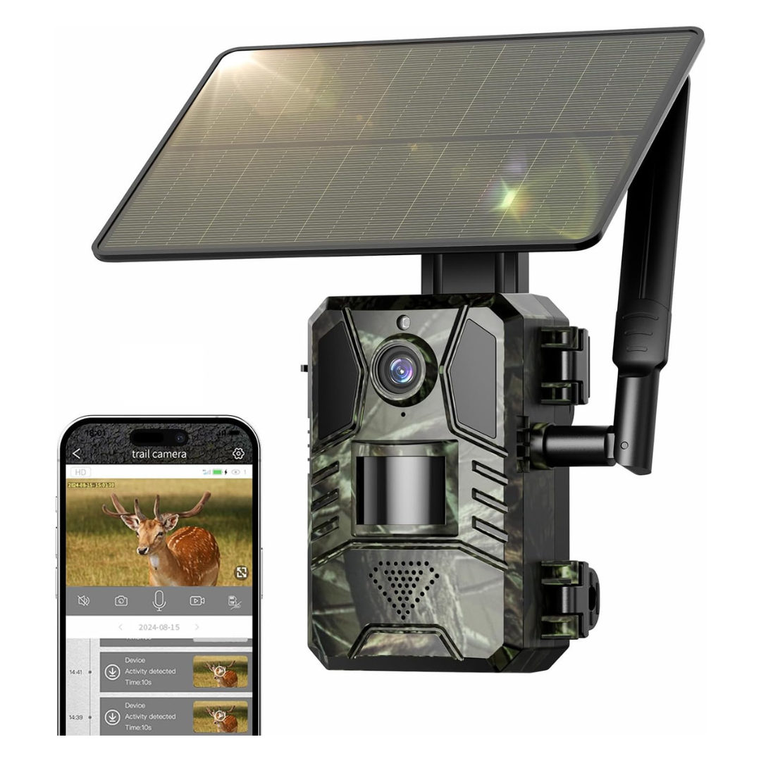 2K HD Live Streaming 4G Cellular Trail Camera W/ Built-in SIM