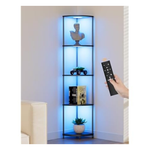 64.5" 5-Tier Display LED Floor Lamp W/ 6 Adjustable Colors & 3 Modes