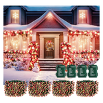 4-Pack 200 LED 66ft Waterproof Christmas Lights Outdoor