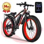 Eoeotwo 26'' Fat Tire Electric Mountain Bike