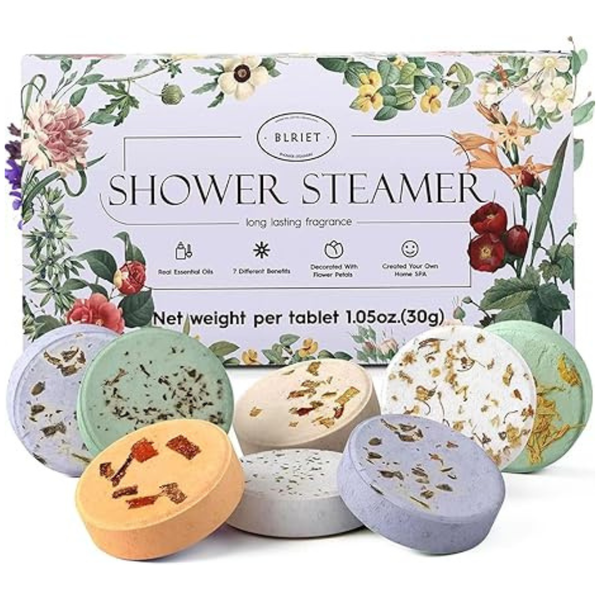 8-Pack Blriet Women's Aromatherapy Shower Steamers (Lavender Love)