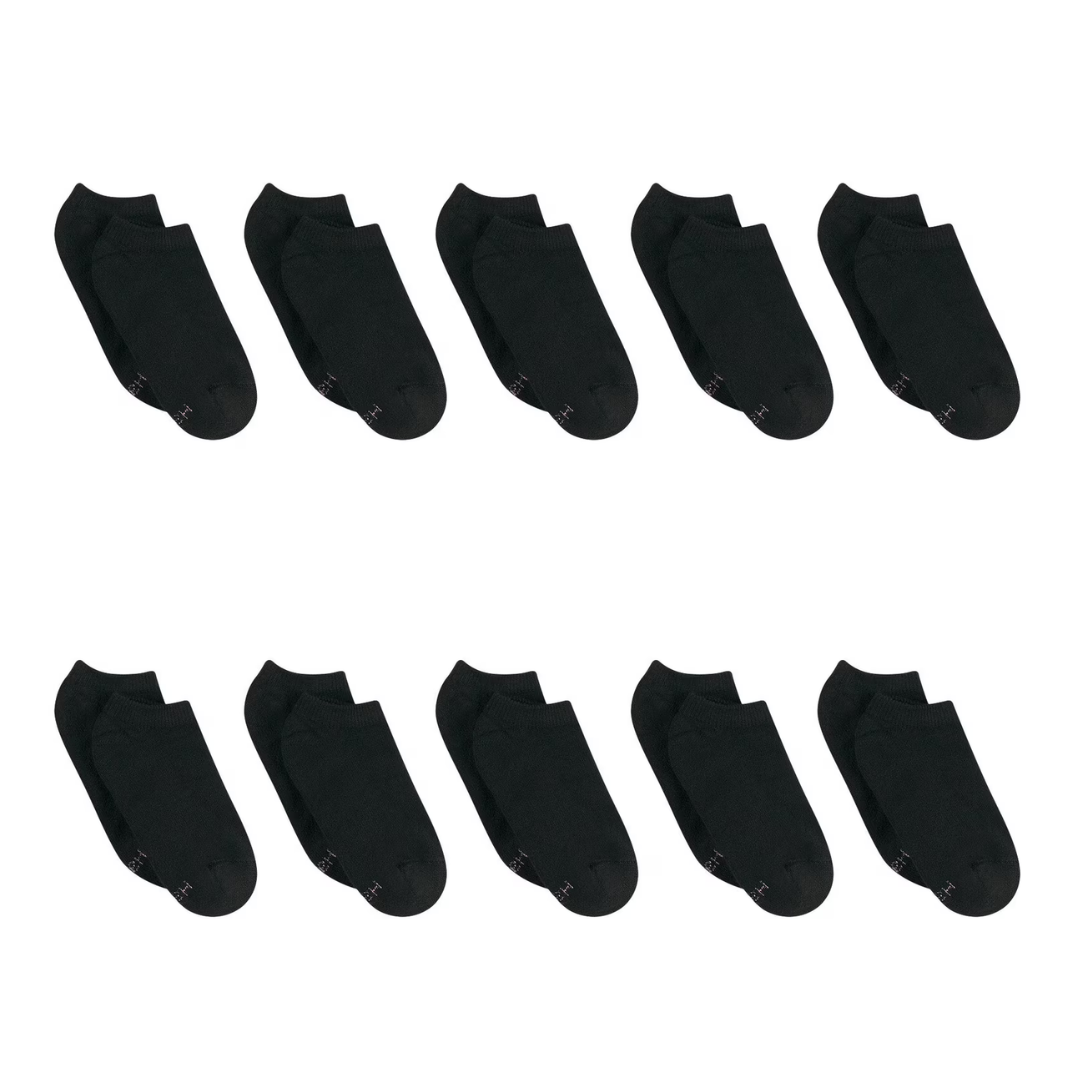 10-Pairs Hanes Women's Athletic No Show Socks (2 Colors)