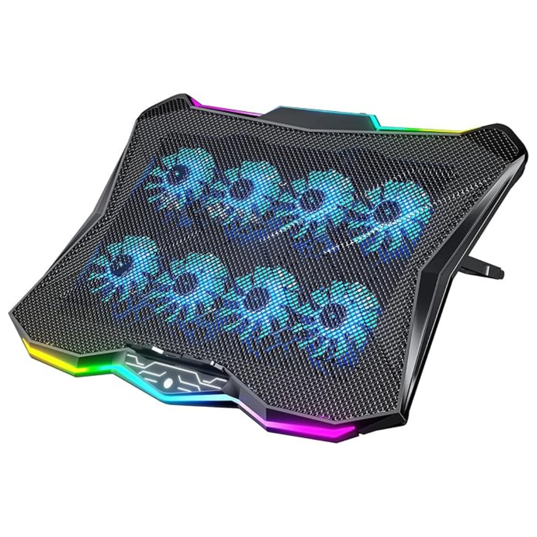 Aicheson Gaming Laptop Cooling Pad w/ 8 Fans & RGB Computer Stand