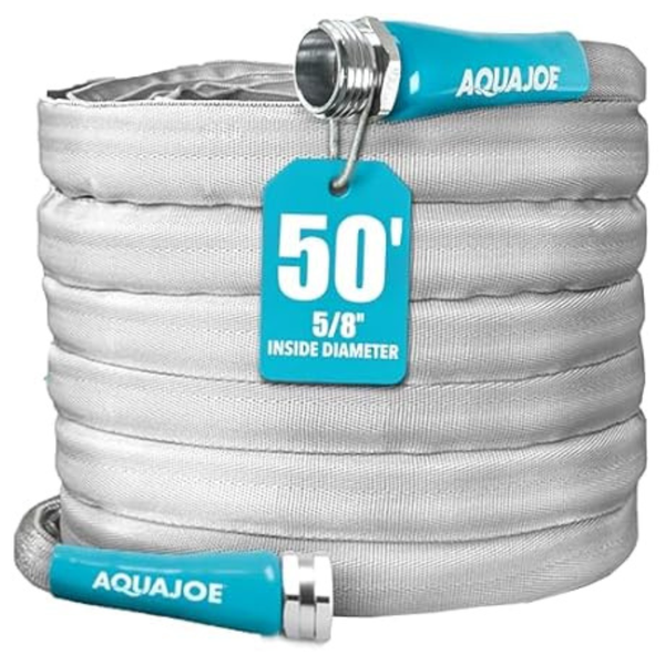 Aqua Joe 5/8" Diameter 50ft Flexible Garden Hose W/600 PSI Max