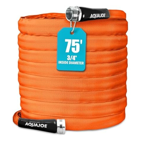75ft Aqua Joe Contractor Grade FiberJacket Garden Water Hose