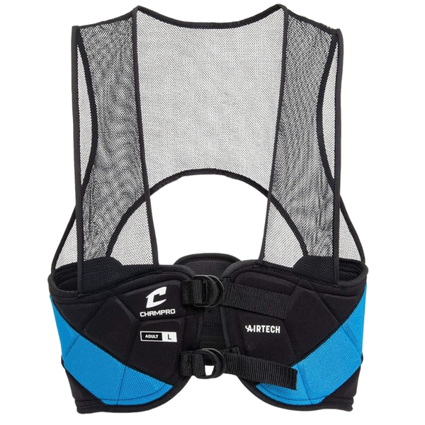 Champro Air Tech 3 Rib Vest (Black/Blue, Youth/Small)