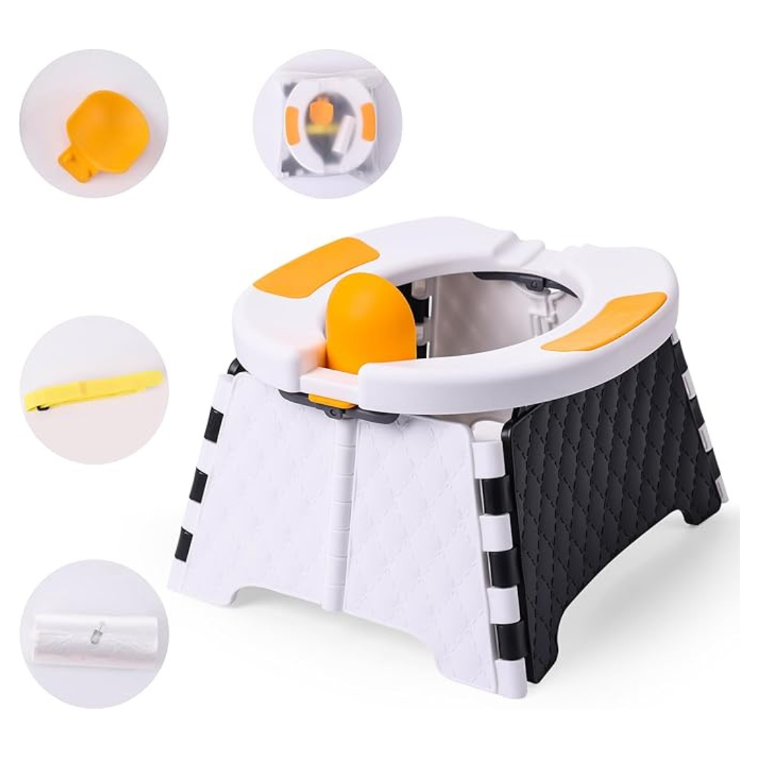 Portable Travel Potty Training Chair W/30 Replacement Bags