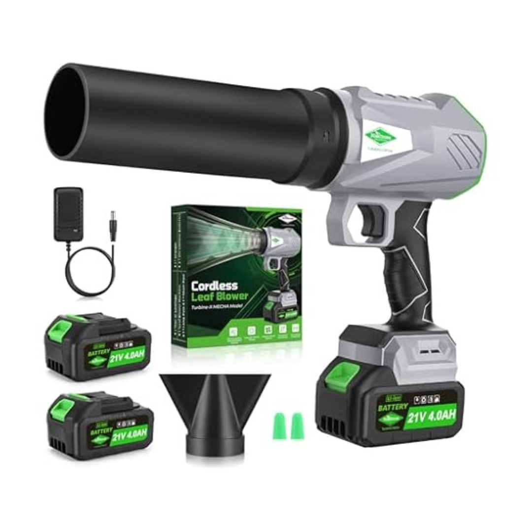 NineTrees 1000,000 RPM Cordless Leaf Blower W/ Battery & Charger