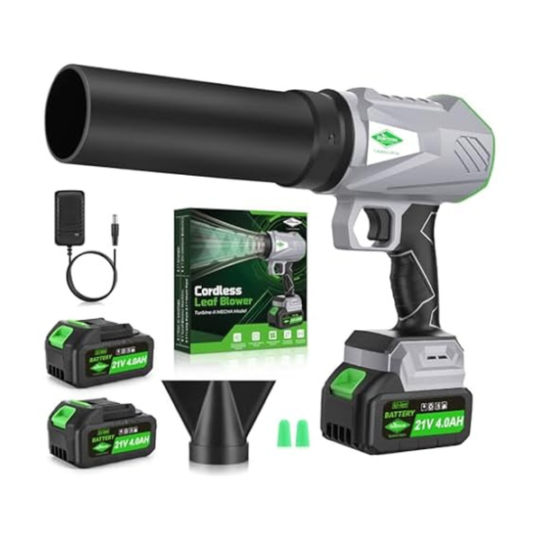 NineTrees 1000,000 RPM Cordless Leaf Blower W/ Battery & Charger