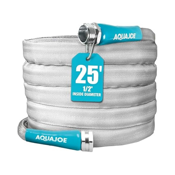 25ft Aqua Joe Xtreme Fiberjacket Garden Hose