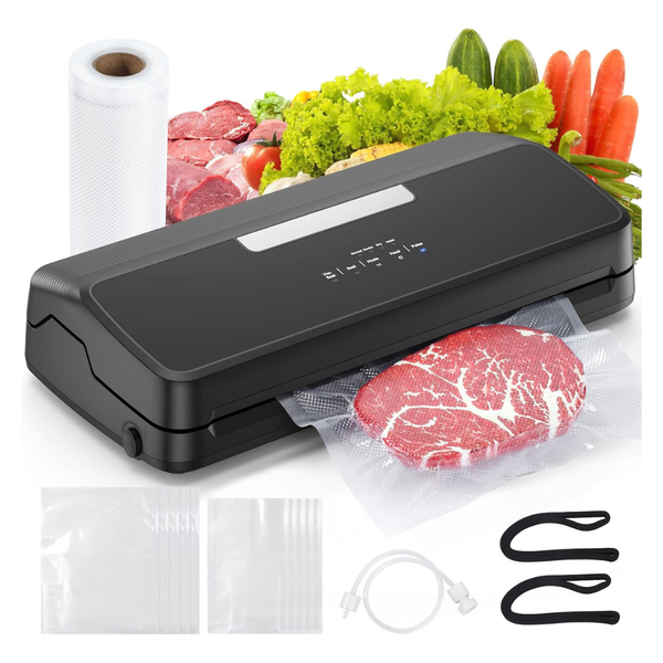 SANBORA 7-in-1 Automatic Vacuum Sealer Machine With Cutter & Bag Storage