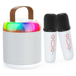 Iyoyo Mini Karaoke Machine Bluetooth 5.3 Speaker With 2 Microphones