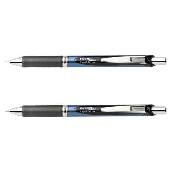 2-Pack Pentel EnerGel Deluxe RTX Retractable 0.7mm Liquid Gel Pen