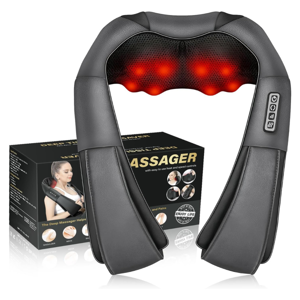 Electric Neck and Back Massager With Heat (3 Color)