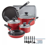 15-Piece Farberware Cookstart DiamondMax Cookware Set + $10 Kohls Cash